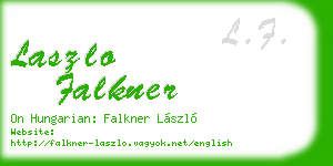laszlo falkner business card
